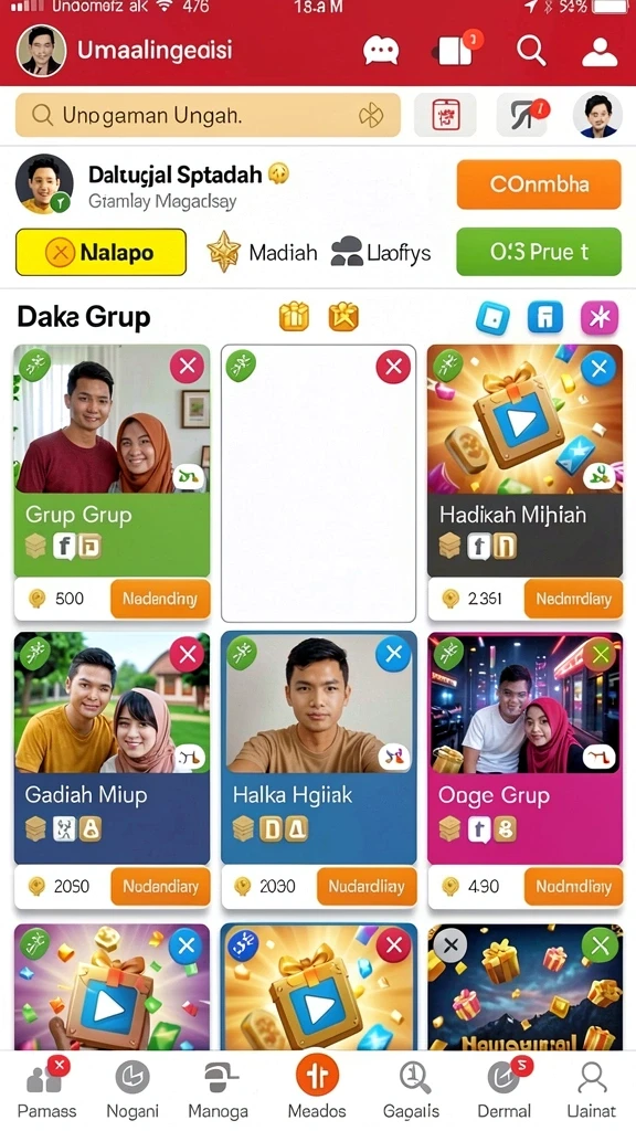 y89 - Karakter beragam yang bisa dipilih oleh pemain.